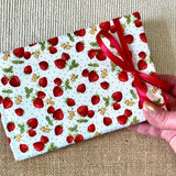 Handmade Recipe Journal with Recipe Cards / Strawberry Design
