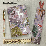 A5 Diary With Pen / Any Year Perpetual Diary / Woodland Designs - Little Bun Designs UK