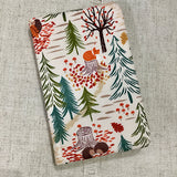 Autumn Woodland Notebook / Address Book / Bookmark - Little Bun Designs UK