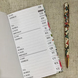 Oriental Crane Fabric Notebook / Address Book - Little Bun Designs UK