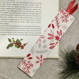 Festive Gilded Bookmarks / Handmade Fabric Bookmarks - Little Bun Designs UK