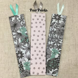 Cat Bookmarks / Handmade Fabric Bookmarks - Little Bun Designs UK