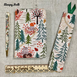 A5 Diary With Pen / Any Year Perpetual Diary / Woodland Designs - Little Bun Designs UK
