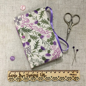 Needle Book with Scissor Pocket / Handmade Needle Case - Little Bun Designs UK