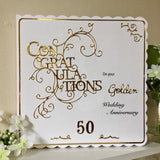 Personalised Crystal Wedding Anniversary Card - Little Bun Designs UK