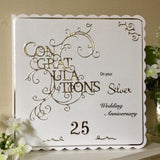 Personalised Crystal Wedding Anniversary Card - Little Bun Designs UK