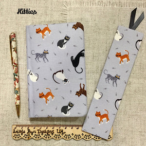 A5 Any Year Diary With Pen  / Fabric Diary / Animal Designs - Little Bun Designs UK