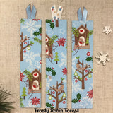 Winter Bookmarks / Handmade / Fabric Covered - Little Bun Designs UK
