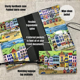 Passport Holder / Fabric Passport Cover / Handmade Travel Wallet - Little Bun Designs UK