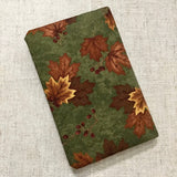 A6 Maple Leaf Fabric Notebook - Little Bun Designs UK