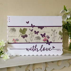 Handmade Card / Autumn Hedgerow - Little Bun Designs UK