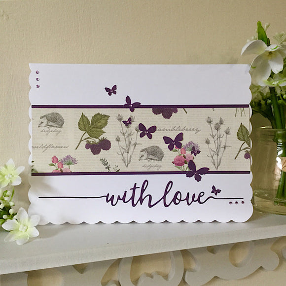 Handmade Card / Autumn Hedgerow - Little Bun Designs UK