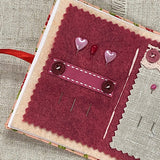 Rose Needle Book  / Handmade Needle Case - Little Bun Designs UK