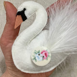 Handmade Swan Decoration - Little Bun Designs UK