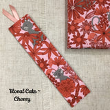 Cat Bookmarks / Handmade Fabric Bookmarks - Little Bun Designs UK