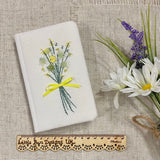 Hand Embroidered Floral Bouquet Notebook - Little Bun Designs UK