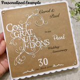 Personalised Diamond Wedding Anniversary Card - Little Bun Designs UK