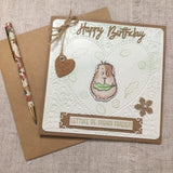 Guinea Pig Birthday Card / Quirky Best Friend Card/ Guinea Pig Lover - Little Bun Designs UK