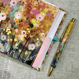 Address and Birthday Book with Pen  / Hand Covered Fabric Book / Floral Tresco - Little Bun Designs UK