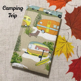A6 Camping Caravan Notebooks / Address Books / Bookmarks - Little Bun Designs UK