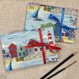Handmade Watercolour Pad / Sketchbook / English Coastline - Little Bun Designs UK