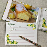 Recipe Journal with Recipe Cards / Rustic Linen Design - Little Bun Designs UK