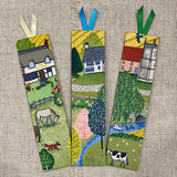 Country Village Bookmarks / Handmade Fabric Bookmarks - Little Bun Designs UK