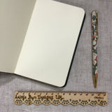 A6 Rose Notebook /Address Book / Bookmark - Little Bun Designs UK