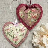 Rose Aromatherapy Scented Felt Heart - Little Bun Designs UK