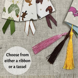 World Animal Bookmarks / Handmade Fabric Bookmarks - Little Bun Designs UK