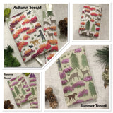 Woodland Address Book / Handmade Book / Slim Design - Little Bun Designs UK