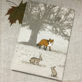 A5 Fox notebook / fabric covered notebook - Little Bun Designs UK