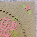 Floral Handmade Birthday Card - Little Bun Designs UK