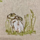 A5 Hare Notebook / Hare Gifts / Fabric Notebook - Little Bun Designs UK