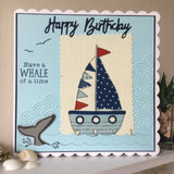 Handmade Nautical Birthday Card - Little Bun Designs UK