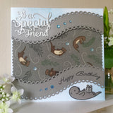 Otter Birthday Handmade Card - Little Bun Designs UK