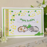 Guinea Pig Birthday Card / Handmade Card / Guinea Pig Gifts - Little Bun Designs UK