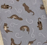 A6 Otter notebook / fabric covered notebook / address book / Otter Gifts - Little Bun Designs UK