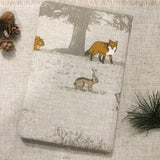 A5 stag notebook / fabric covered notebook - Little Bun Designs UK