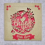 Thank You Card / Personalised - Little Bun Designs UK
