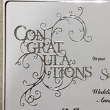 Personalised Silver Wedding Anniversary Card - Little Bun Designs UK