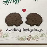 Hedgehog Handmade Card - Little Bun Designs UK
