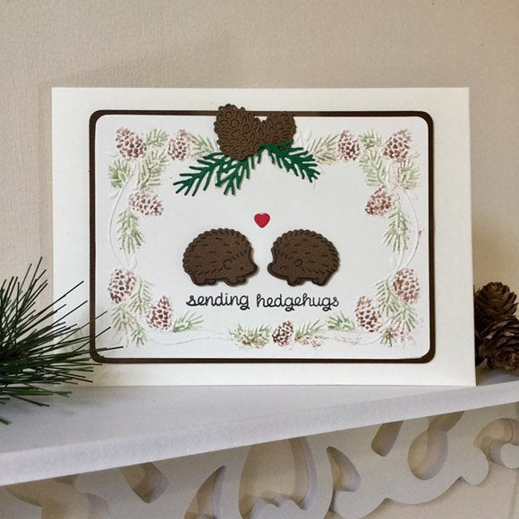 Hedgehog Handmade Card - Little Bun Designs UK