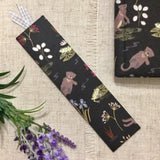 A6 Animal Notebook / Address Book / Fabric Bookmarks / Water Meadow - Little Bun Designs UK