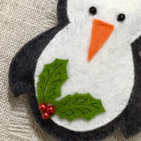 Penguin Tree Decoration / Christmas Decoration / Seasonal Hanging Decoration - Little Bun Designs UK