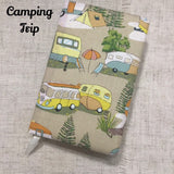 A6 Camping Caravan Notebooks / Address Books / Bookmarks - Little Bun Designs UK