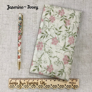 2024 Slim Diary / Fabric Covered Planner / Week To View