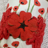 Poppy Scissor Holder / Crochet Hook Holder / Poppy Sewing accessories