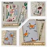 2024 Slim Fabric Diary / Planner / Countryside Design / Week To View
