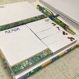 Sticky Notes Folder + Pen / English Summer Flowers